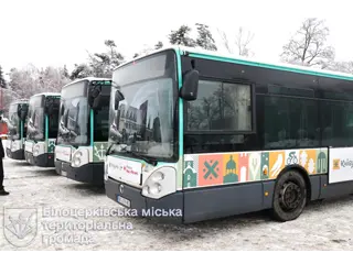 4 автобуси від Франції отримала у подарунок Біла Церква